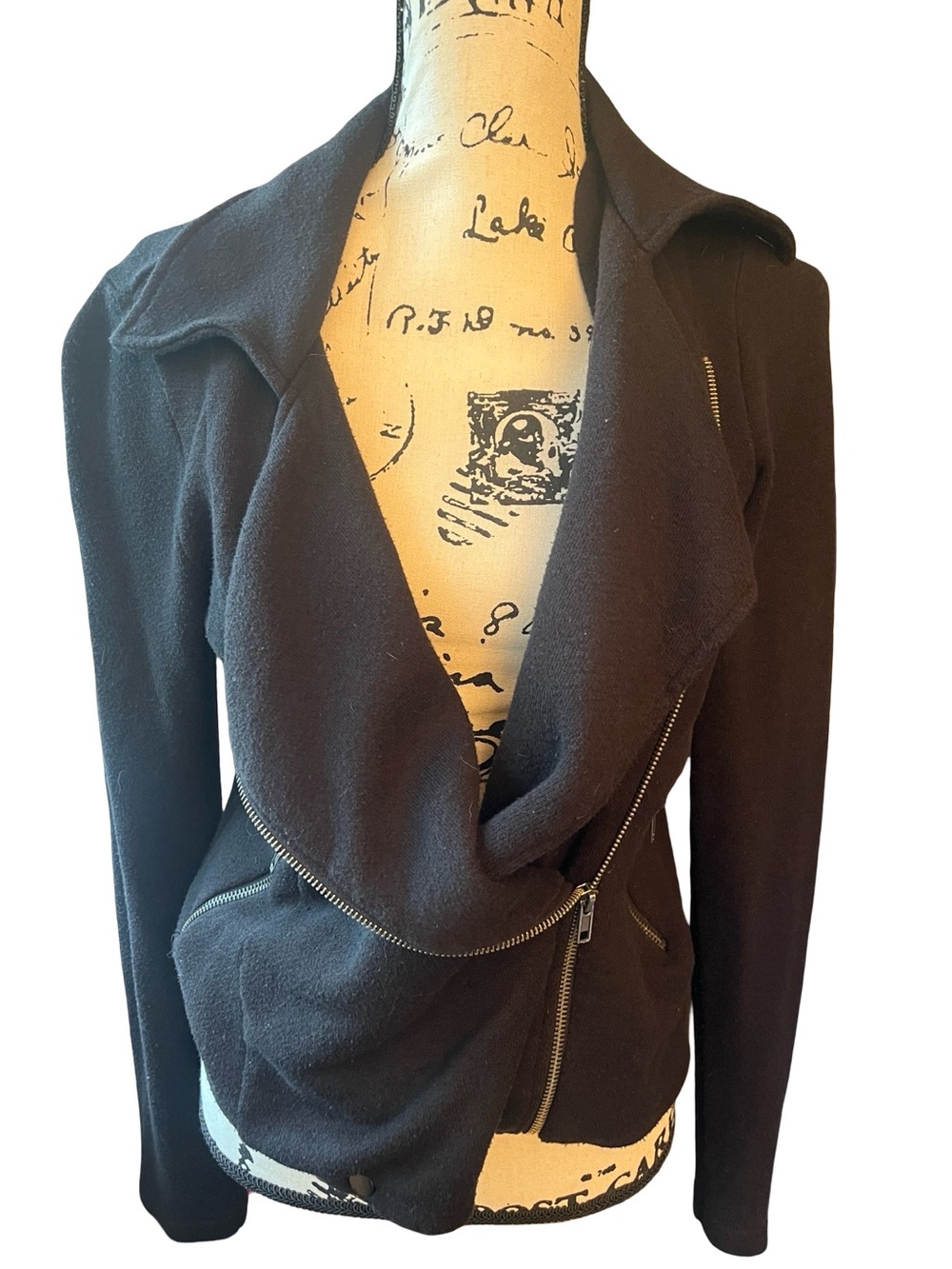 Silence + Noise Black Sweater Jacket / Anthropologie/ Sz M